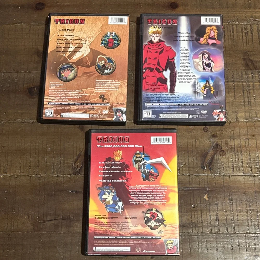 PIONEER Trigun Signature Series DVD Set - Action Anime’s - Picture 2 of 3